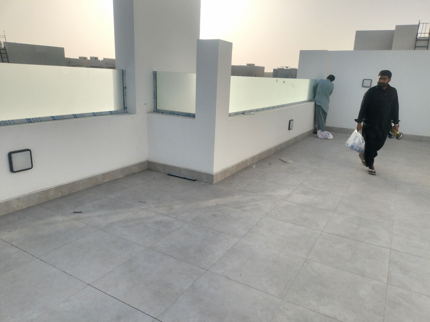 Rooftop Frosted Glass Balustrade